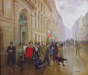 Sortie du Conservatoire, 1899